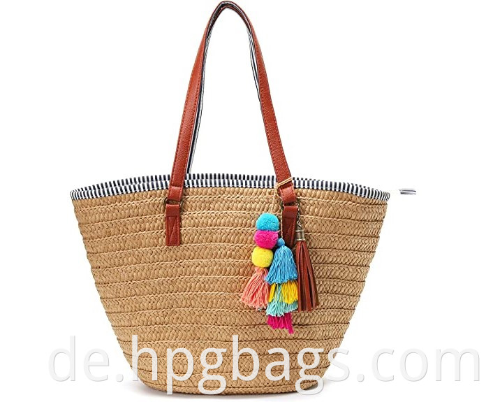 Straw Beach Bag